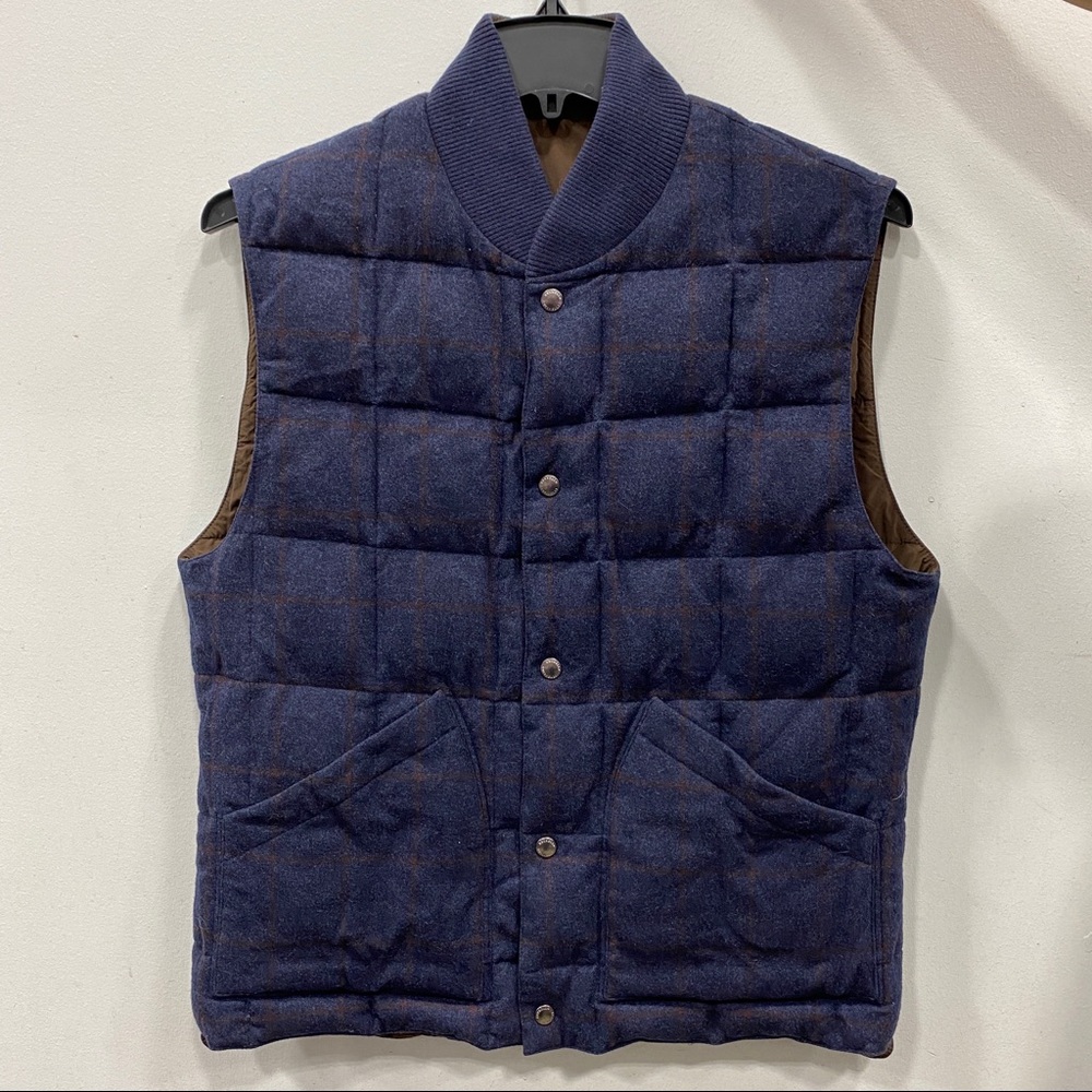 Brunello Cucinelli Brown/Navy blue reversible Vest